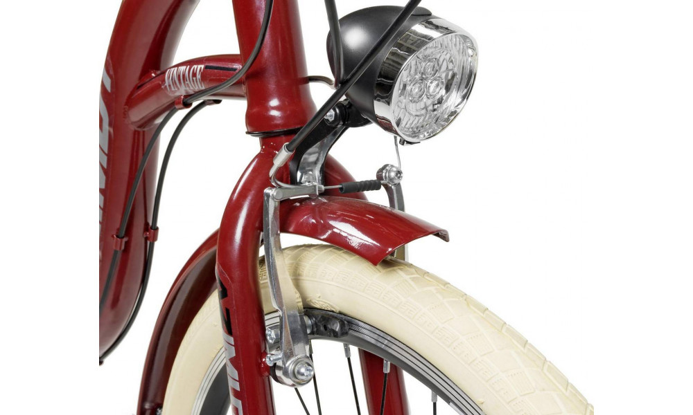 Velosipēds AZIMUT Vintage TX-7 26" 2025 burgund-cream shiny - 6