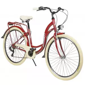 Velosipēds AZIMUT Vintage TX-7 28" 2025 burgund-cream shiny