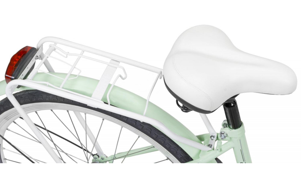 Velosipēds AZIMUT Vintage 26" 3-speed 2025 with basket mint-white matt - 2