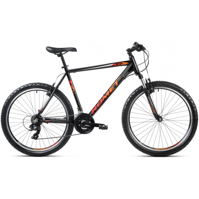 Velosipēds Romet Rambler R6.1 26" 2023 black-orange-red