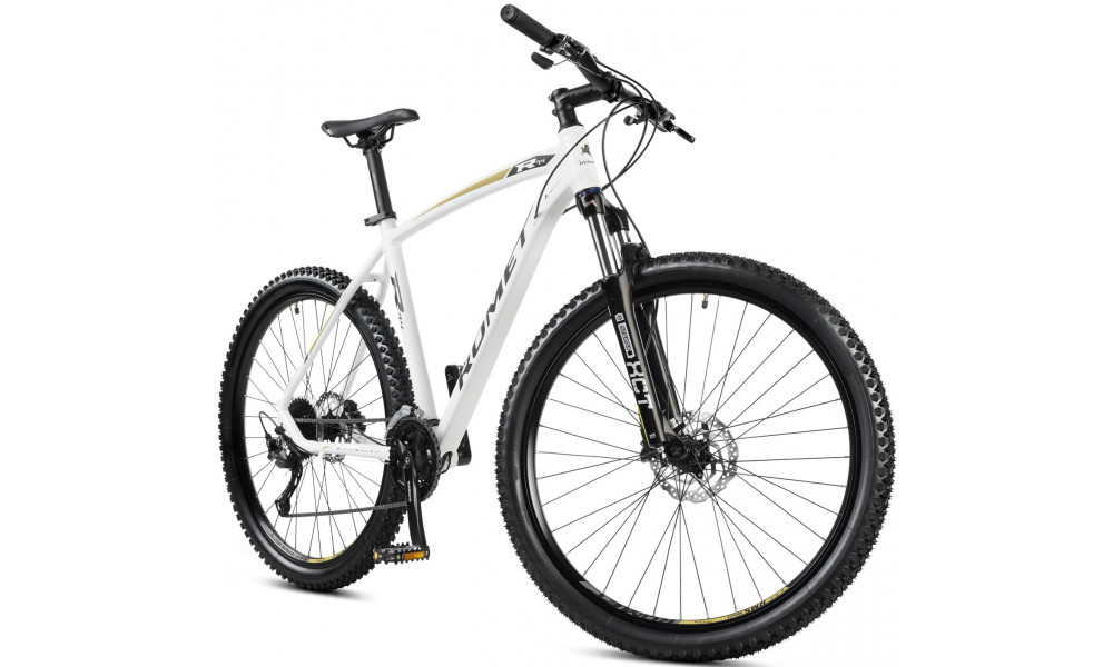 Velosipēds Romet Rambler R7.4 27.5" 2023 white-gold - 2