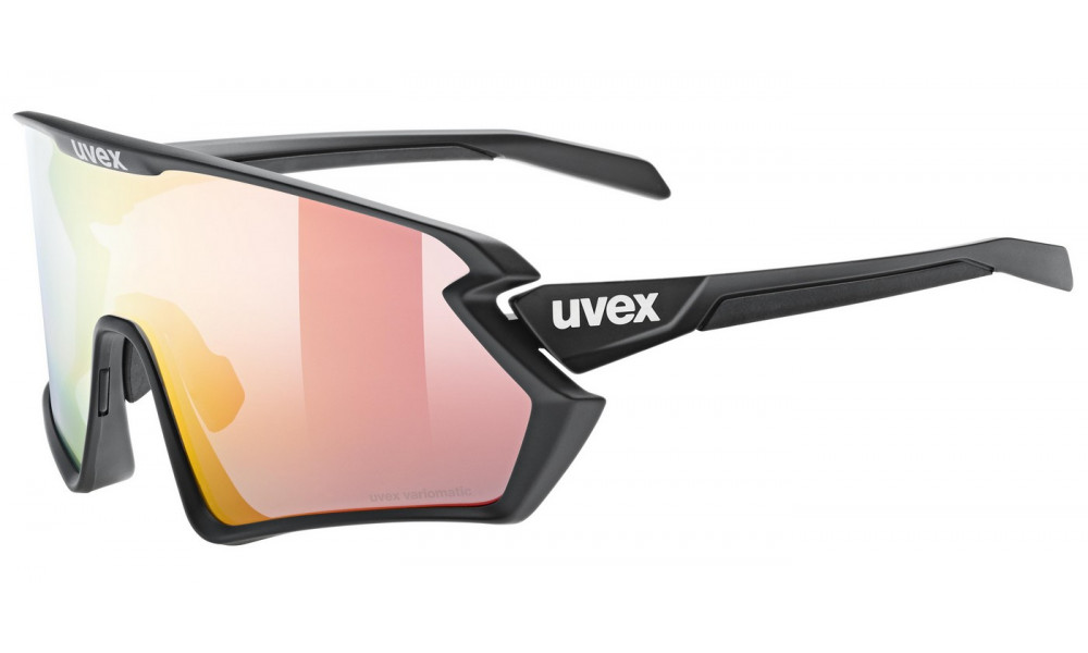 Brilles Uvex sportstyle 231 2.0 V black matt / litemirror red - 1