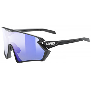 Velosipedu brilles Uvex sportstyle 231 2.0 V black matt / litemirror blue