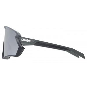 Brilles Uvex sportstyle 231 2.0 grey black matt / mirror silver