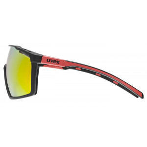 Velosipedu brilles Uvex mtn perform black-red matt / mirror red