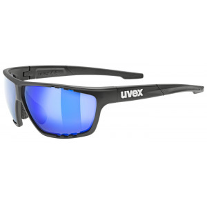 Velosipedu brilles Uvex sportstyle 706 black matt / mirror blue