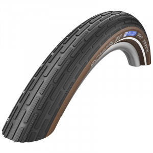 Riepa 28" Schwalbe Fat Frank HS 375, Active Wired 50-622 Black/Coffee-Reflax