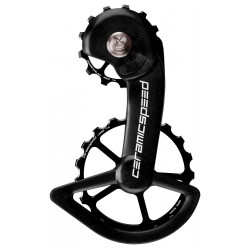 Pārslēdzēju rullīši CeramicSpeed Oversized for Shimano 9100/R8000 Series Alloy 607 stainless steel black (106316)