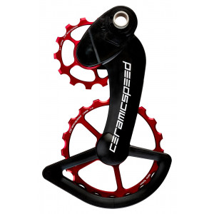 Pārslēdzēju rullīši CeramicSpeed Oversized for Campagnolo 11s Mechanical/EPS Coated Alloy 607 red (104064)