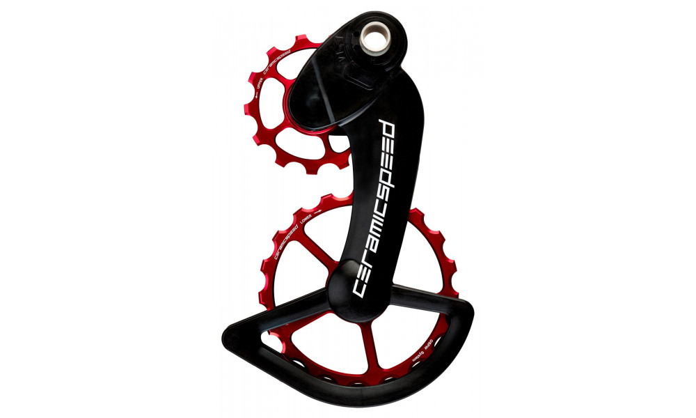 Pārslēdzēju rullīši CeramicSpeed Oversized for Campagnolo 11s Mechanical/EPS Coated Alloy 607 red (104064) 