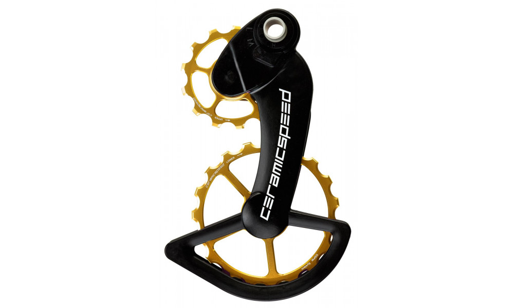 Pārslēdzēju rullīši CeramicSpeed Oversized for Campagnolo 11s Mechanical/EPS Coated Alloy 607 gold (106208) 