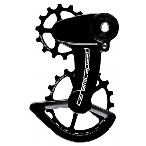 Pārslēdzēju rullīši CeramicSpeed Oversized X for SRAM Force1/Rival1 T3 Clutch Coated Alloy 607 black (106352)