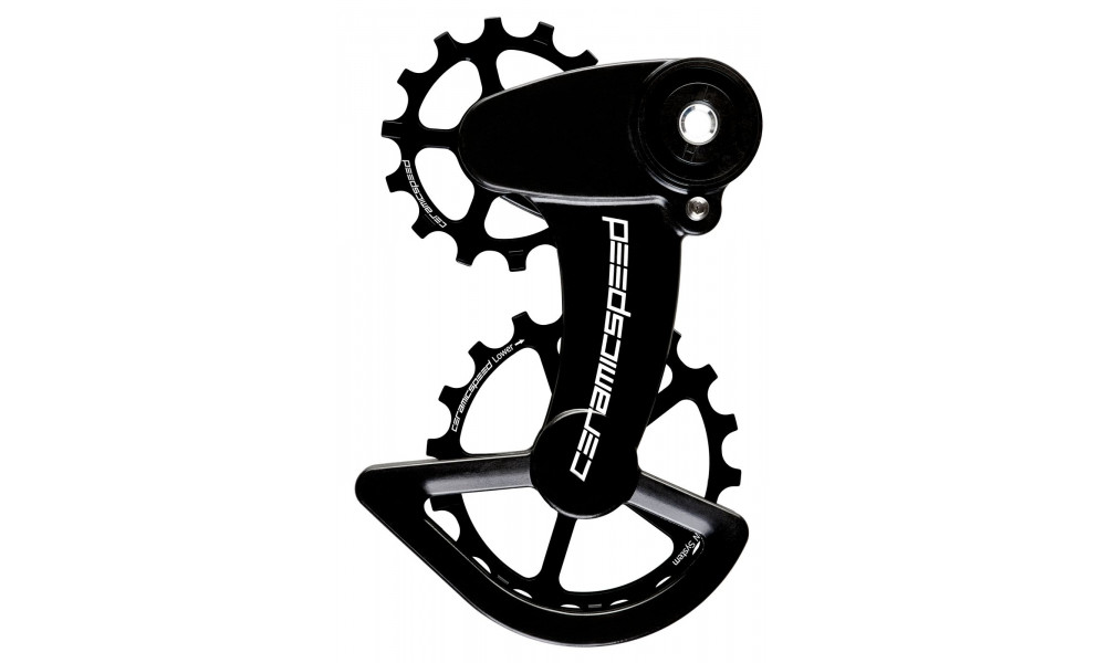 Pārslēdzēju rullīši CeramicSpeed Oversized X for SRAM Force1/Rival1 T3 Clutch Coated Alloy 607 black (106352) 