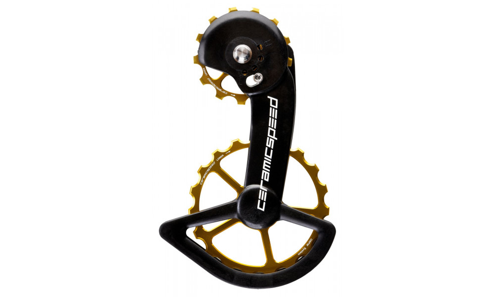 Pārslēdzēju rullīši CeramicSpeed Oversized X for Shimano GRX810/815/Ultegra RX800/805 Coated Alloy 607 gold (110199) 