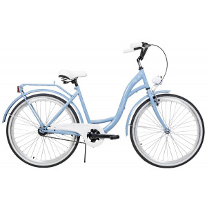 Velosipēds AZIMUT City Lux 26" 2025 light blue-white