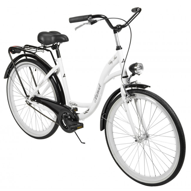 Velosipēds AZIMUT City Lux 26" 2025 white-black