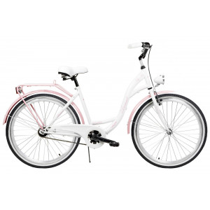 Velosipēds AZIMUT City Lux 26" 2025 white-pink