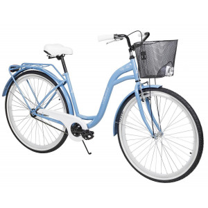Velosipēds AZIMUT City Lux 28" 2025 with basket light blue-white