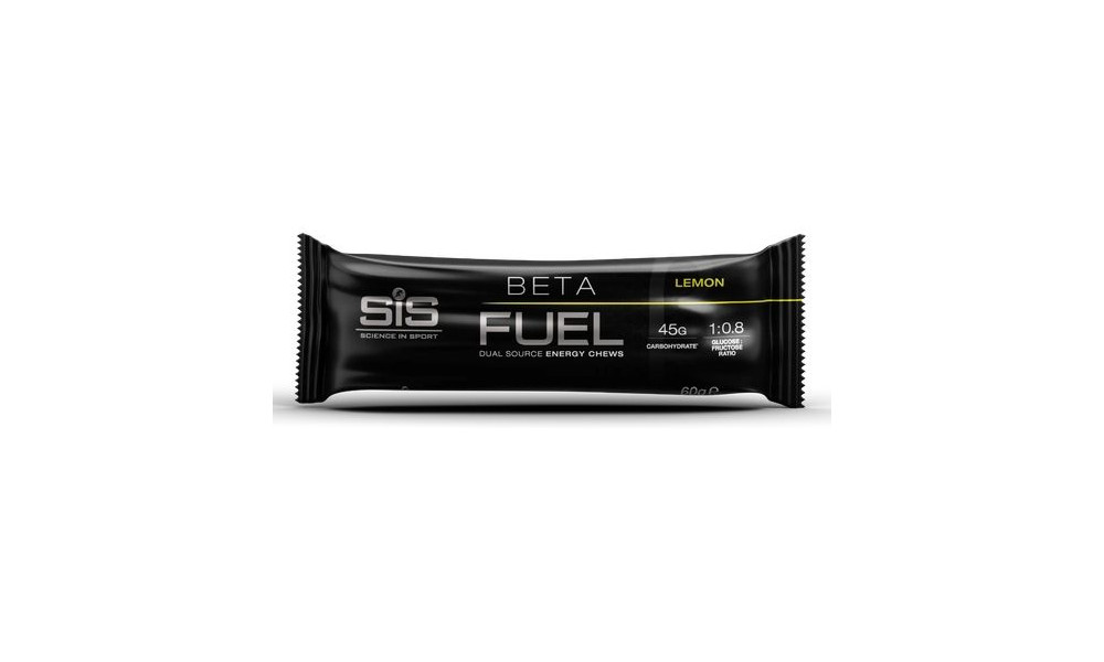 Enerģijas batoniņš SiS Beta Fuel Energy Chew Lemon 60g - 1