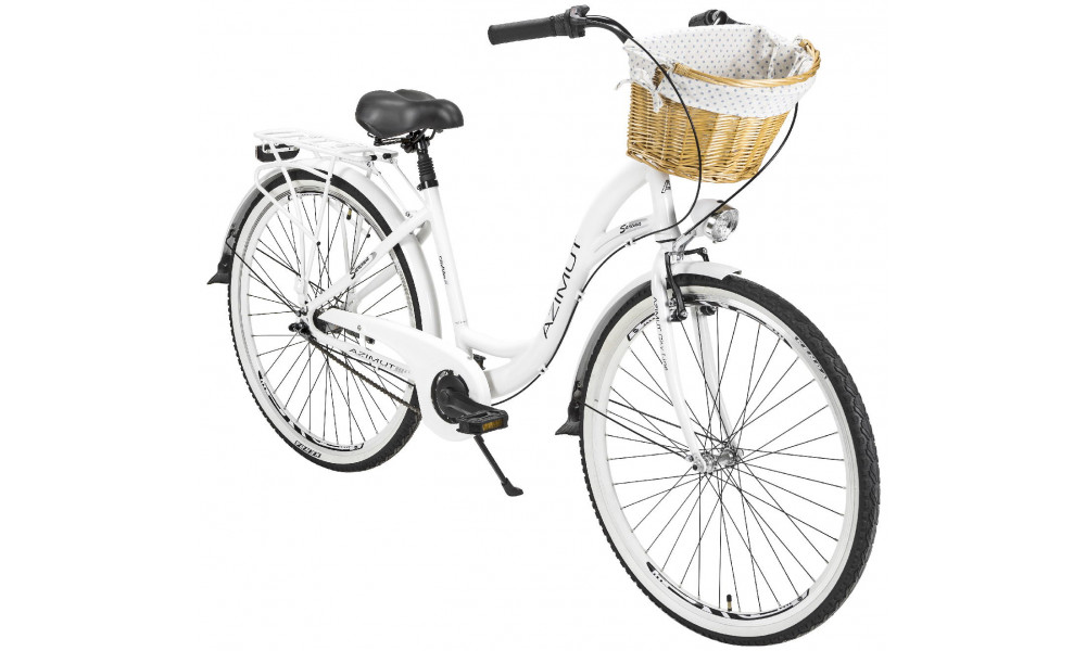 Velosipēds AZIMUT Sarema ALU 28" 3-speed 2024 white matt - 1