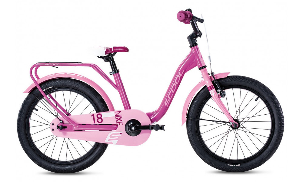 Velosipēds S'COOL niXe 18" 1-speed coaster-brake Aluminium pink-baby pink 