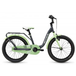 Velosipēds S'COOL niXe 18" 1-speed coaster-brake Aluminium dark grey-pastel green