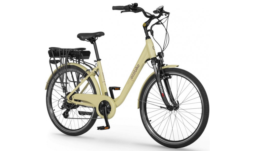 Elektro velosipēds Ecobike Traffic 26" 2023 beige - 1