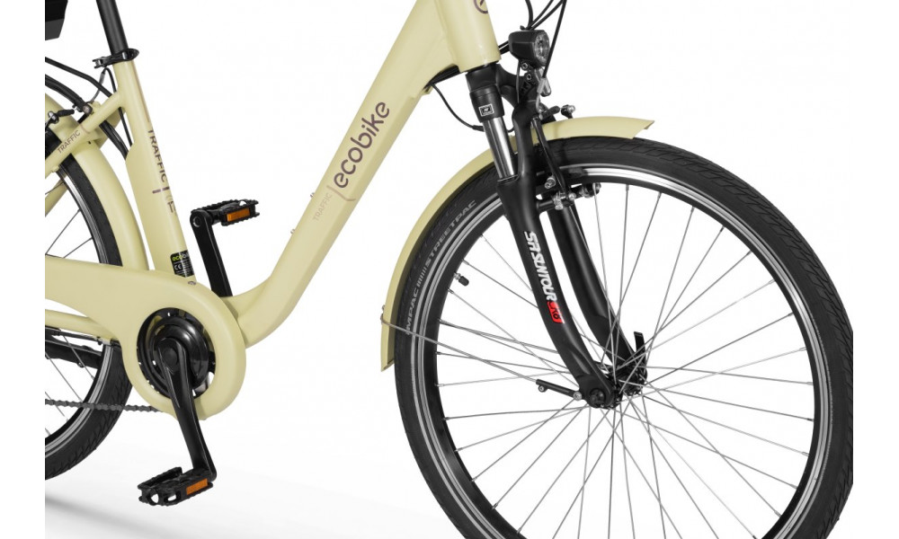 Elektro velosipēds Ecobike Traffic 26" 2023 beige - 5