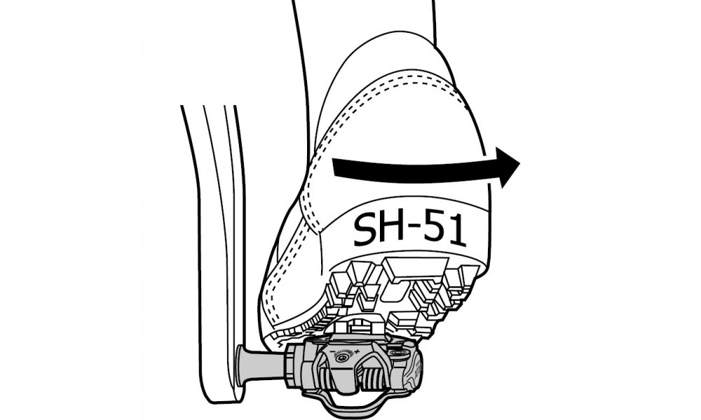 Pedāļu klipši Shimano SPD SM-SH51 - 3 Pedāļu klipši Shimano SPD SM-SH51 - 3