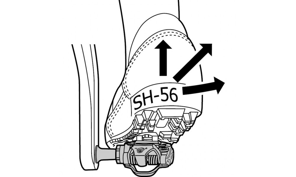 Pedāļu klipši Shimano SPD SM-SH56 - 3