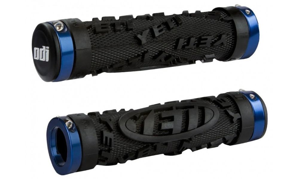 Stūres rokturi ODI Yeti HC MTB Lock-On Bonus Pack Black/Blue 