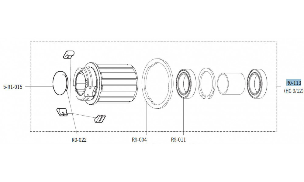 Rumba bungas Fulcrum Road plasma for Shimano HG and SRAM 8/9/10/11-speed cassettes 