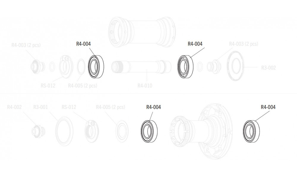 Gultnis par rumbu Fulcrum R4-004 (4 gab.) 