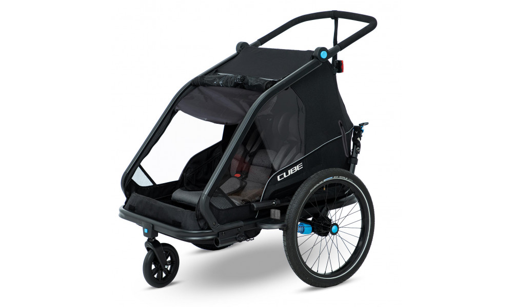 Velo piekabe Cube Double CMPT black - 2