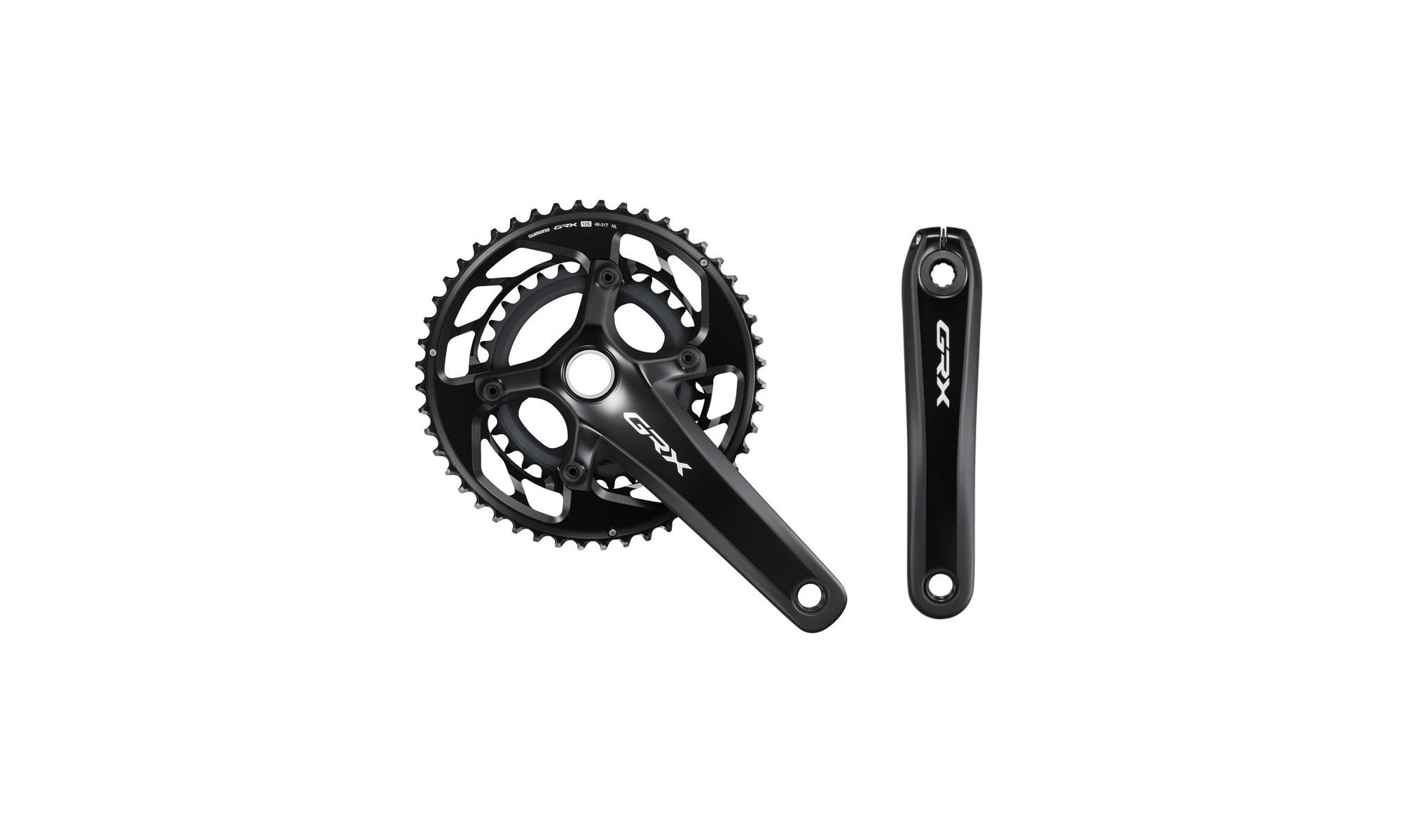 Priekšējie zobratu bloks Shimano GRX FC-RX820-2 172.5mm 2x12-speed 48x31T 