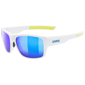 Brilles Uvex esntl urban white matt / mirror blue