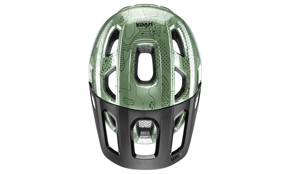 Velo ķivere Uvex react jr. moss green altimeter - 5