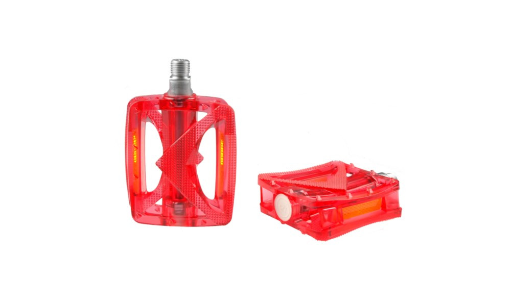 Pedāļi VP-885 Polycarbonate BMX axle Boron red 