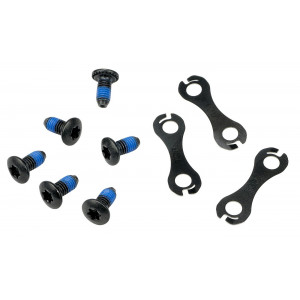Diska bremžu rotora piestiprināšanas skrūves Shimano SM-RT75 with plates (6 gab.) Diska bremžu rotora piestiprināšanas skrūves Shimano SM-RT75 with plates (6 gab.)