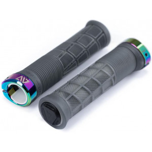 Stūres rokturi ACID Disrupt Slim 30.5mm translucent black'n'oil slick Stūres rokturi ACID Disrupt Slim 30.5mm translucent black'n'oil slick